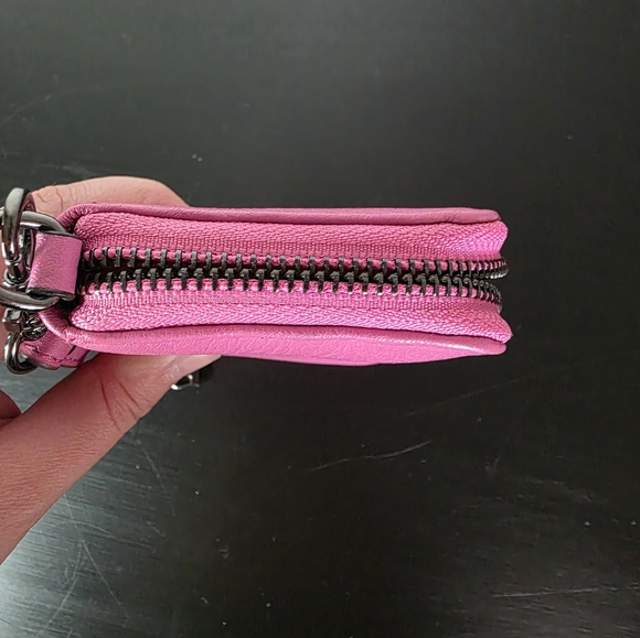 Aimee Kestenberg Pink Zip Around Wristlet Wallet - Picture 13 of 16